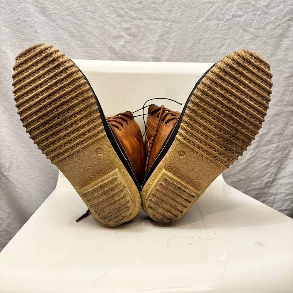 ITASCA 3M Snow Boots Thinsulate Waterproof Tan Brown & Black Lace-Up Sz 9 Shoes - Picture 7 of 7